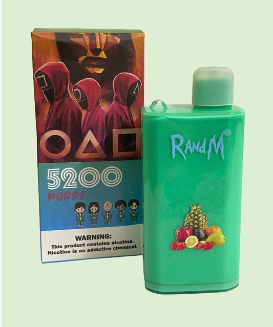 RandM SQUID BOX VAPE 5200 PUFFS